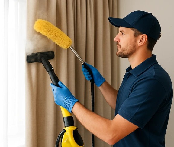 Trusted blind cleaning technician Matty Curtain Cleaning enfield-nsw QLD