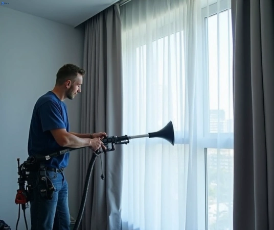 Professional residential curtain cleaning process equipment Matty Curtain Cleaning enfield-nsw